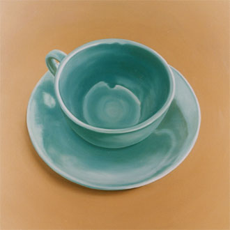 Tea cup, painting by Teresa Dias Coelho
