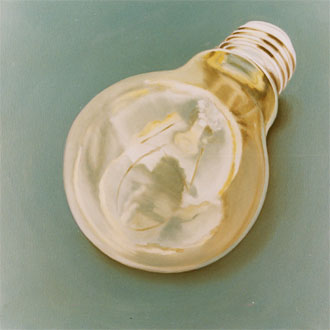 Light bulb, painting by Teresa Dias Coelho