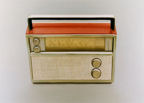 Transistor radio, painting by Teresa Dias Coelho