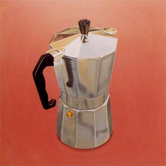 Coffee machine, painting by Teresa Dias Coelho